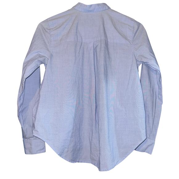 Madewell Women's Button Down Long Sleeve Top Oversized Preppy Size XS Academia - Picture 3 of 5